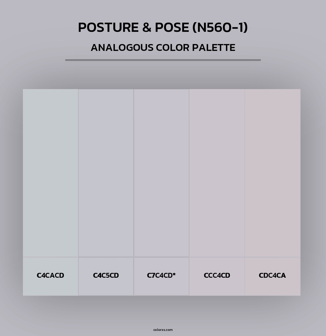 Posture & Pose (N560-1) - Analogous Color Palette