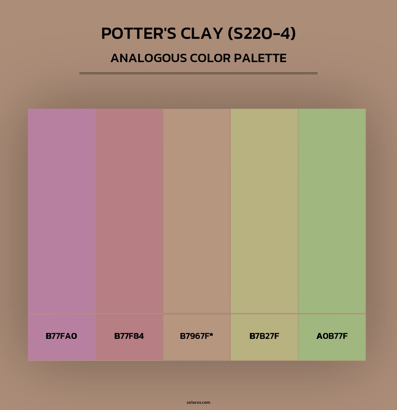 Potter'S Clay (S220-4) - Analogous Color Palette