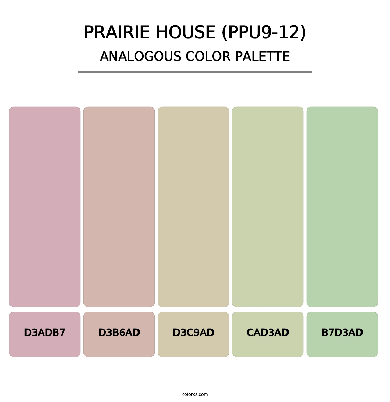 Prairie House (PPU9-12) - Analogous Color Palette