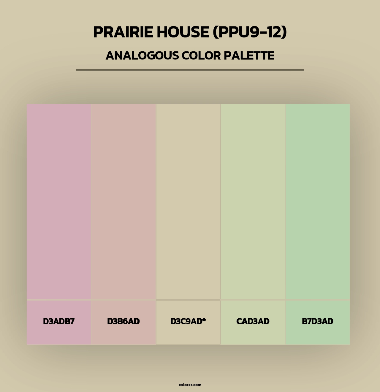 Prairie House (PPU9-12) - Analogous Color Palette