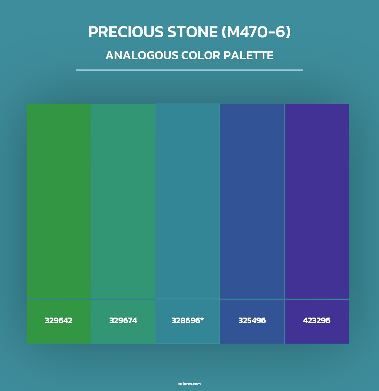 Precious Stone (M470-6) - Analogous Color Palette