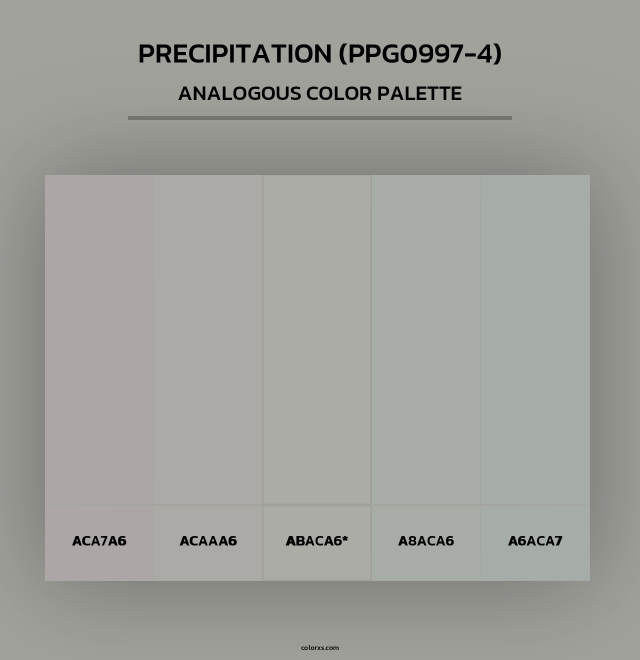Precipitation (PPG0997-4) - Analogous Color Palette