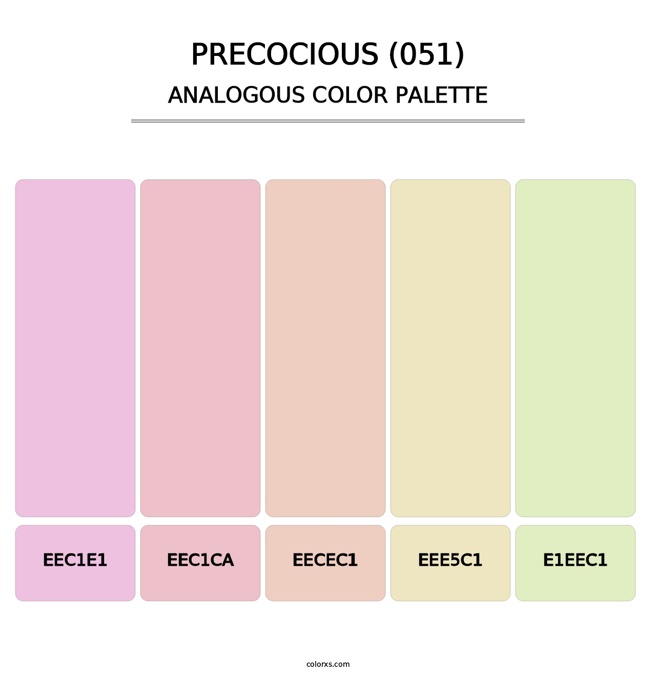 Precocious (051) - Analogous Color Palette
