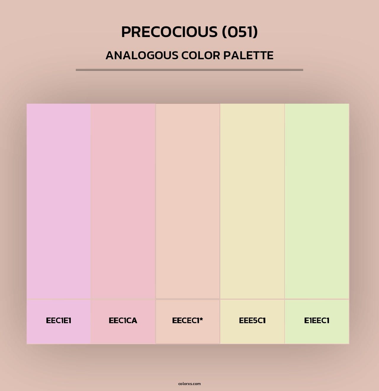 Precocious (051) - Analogous Color Palette
