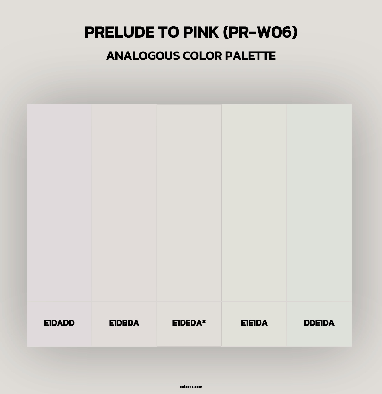 Prelude To Pink (PR-W06) - Analogous Color Palette
