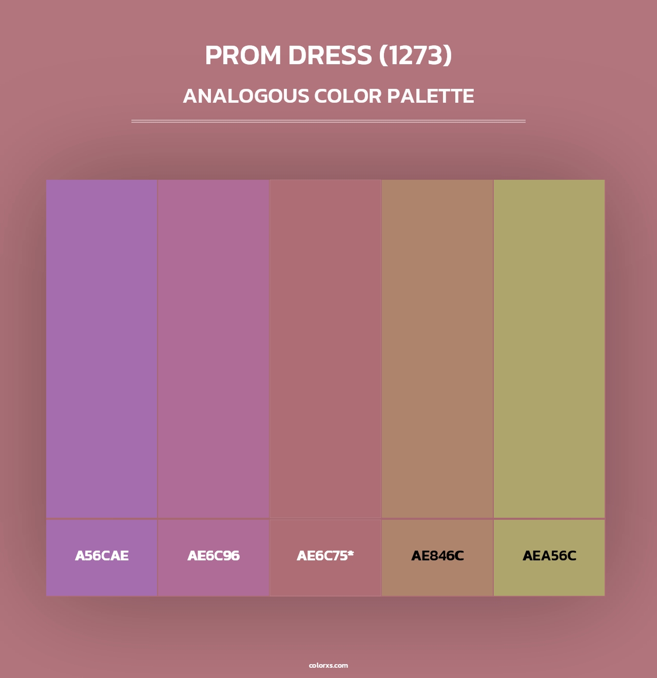 Prom Dress (1273) - Analogous Color Palette