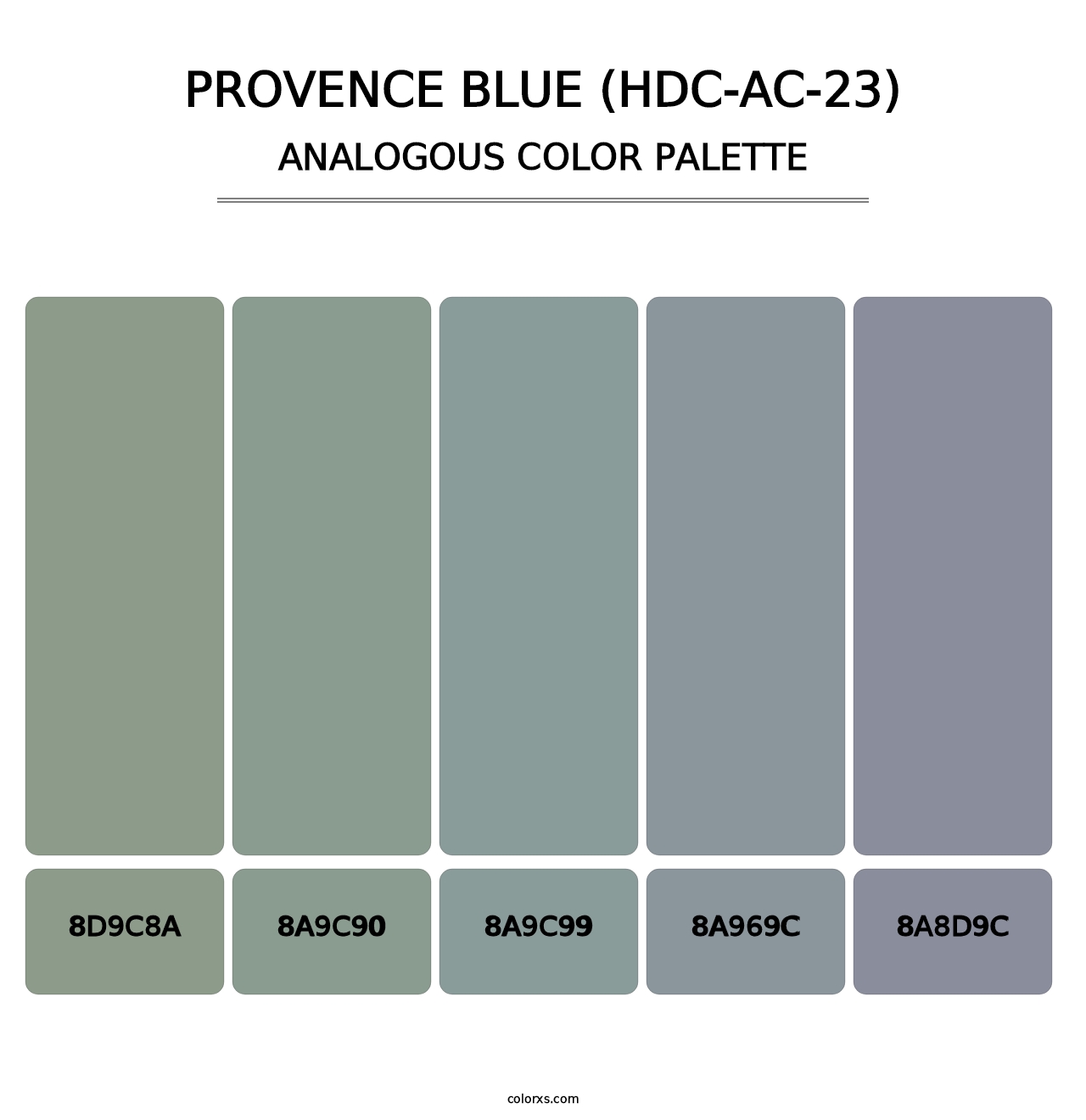 Provence Blue (HDC-AC-23) - Analogous Color Palette