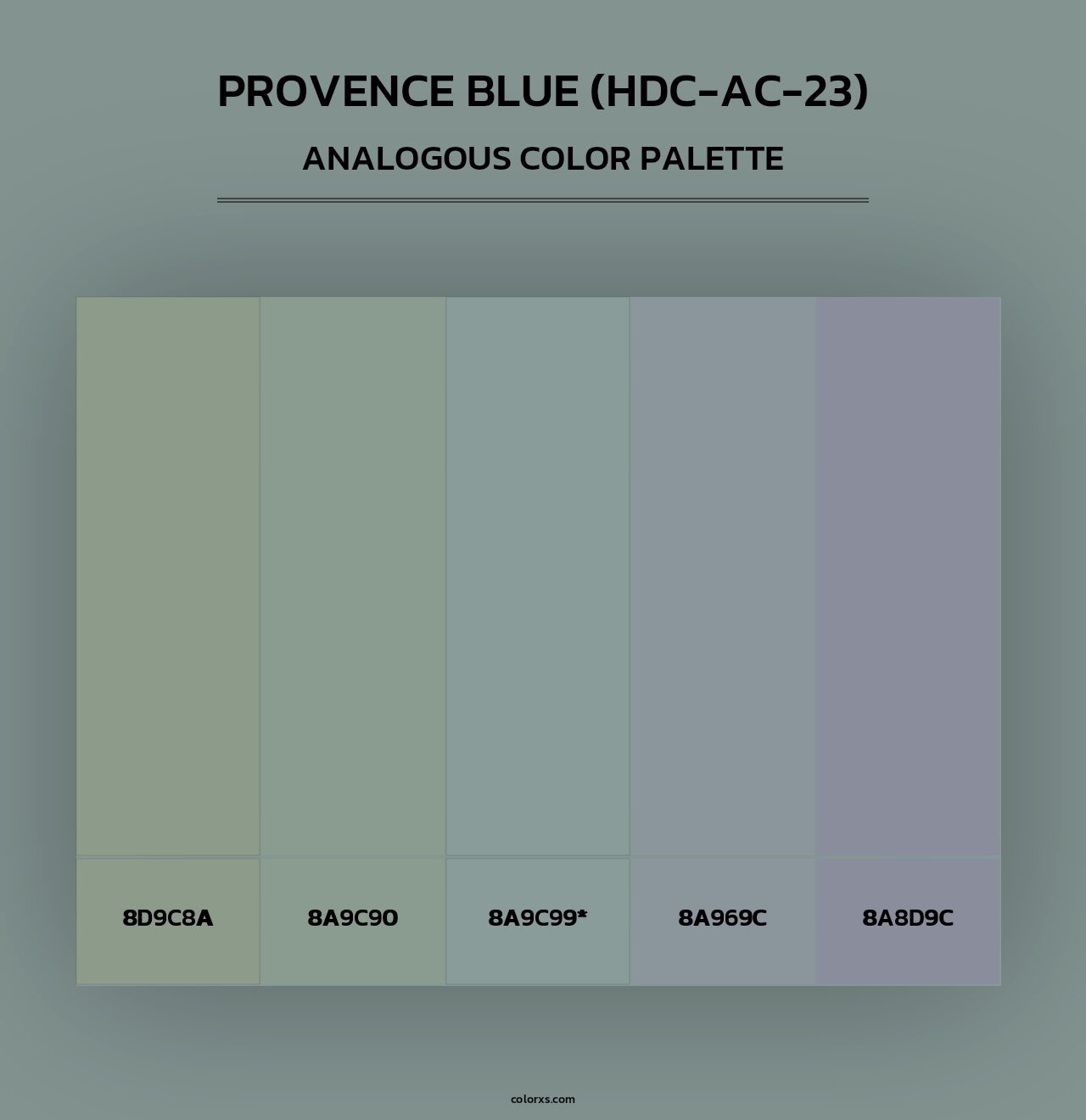Provence Blue (HDC-AC-23) - Analogous Color Palette