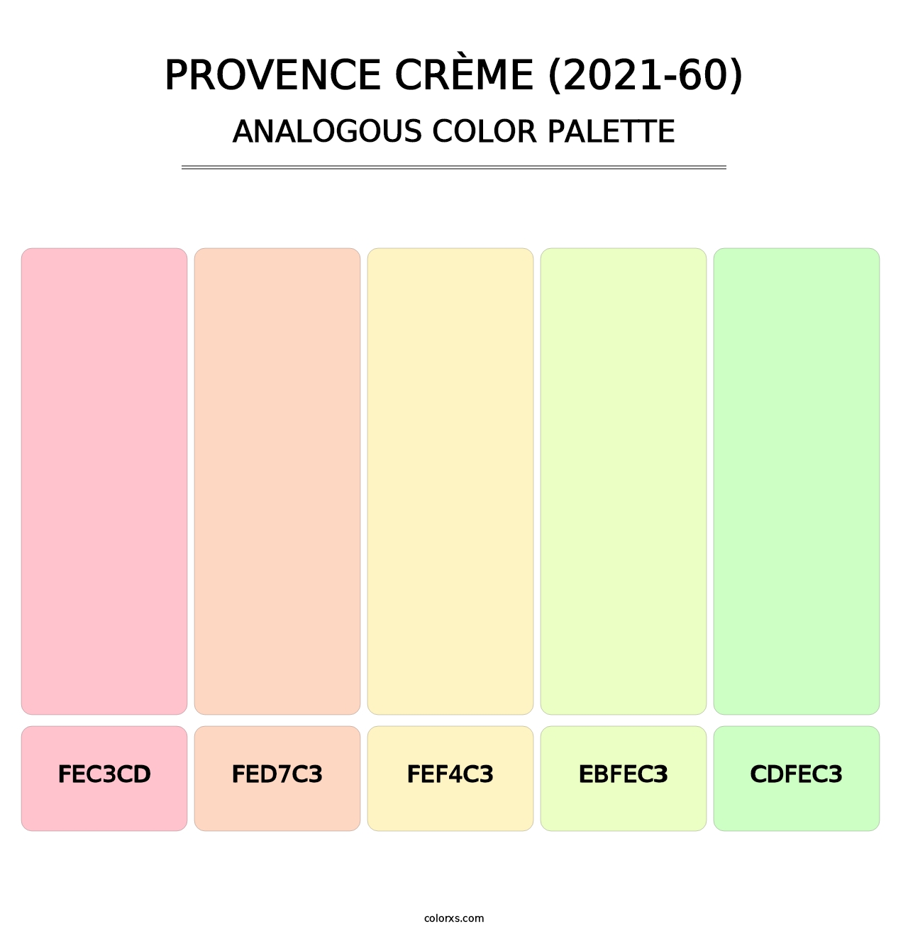 Provence Crème (2021-60) - Analogous Color Palette