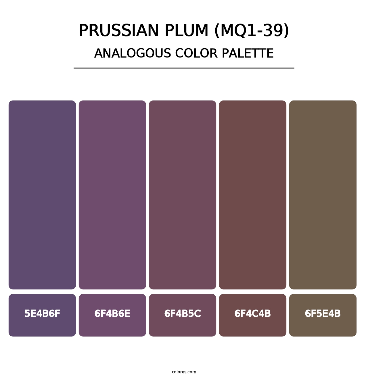 Prussian Plum (MQ1-39) - Analogous Color Palette