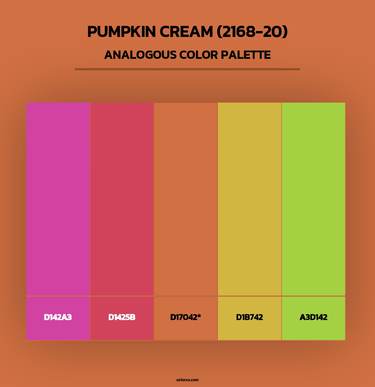 Pumpkin Cream (2168-20) - Analogous Color Palette
