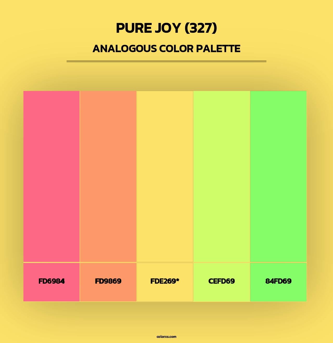 Pure Joy (327) - Analogous Color Palette