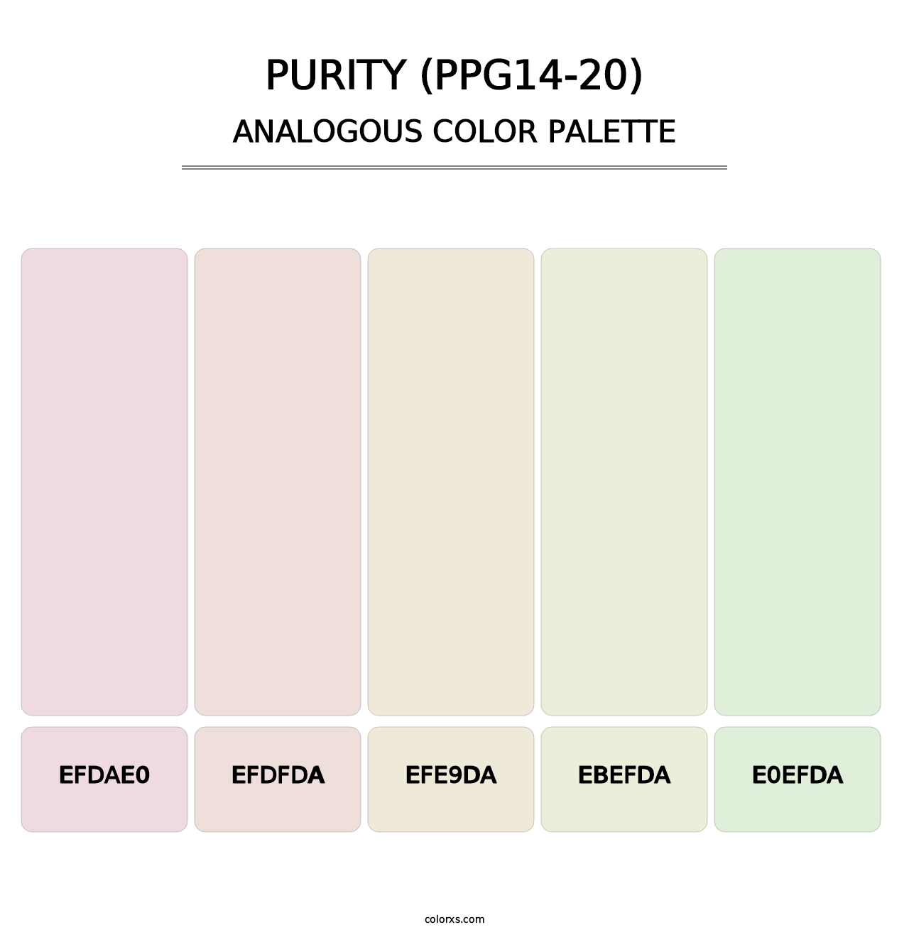 Purity (PPG14-20) - Analogous Color Palette
