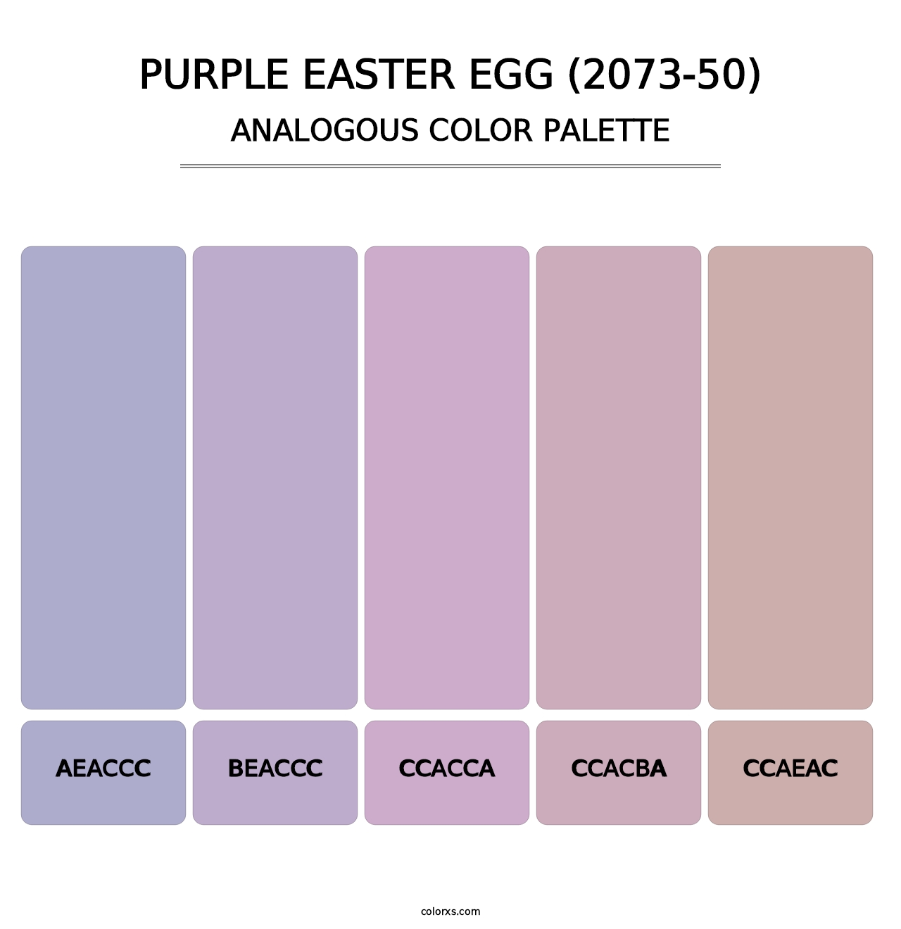 Purple Easter Egg (2073-50) - Analogous Color Palette