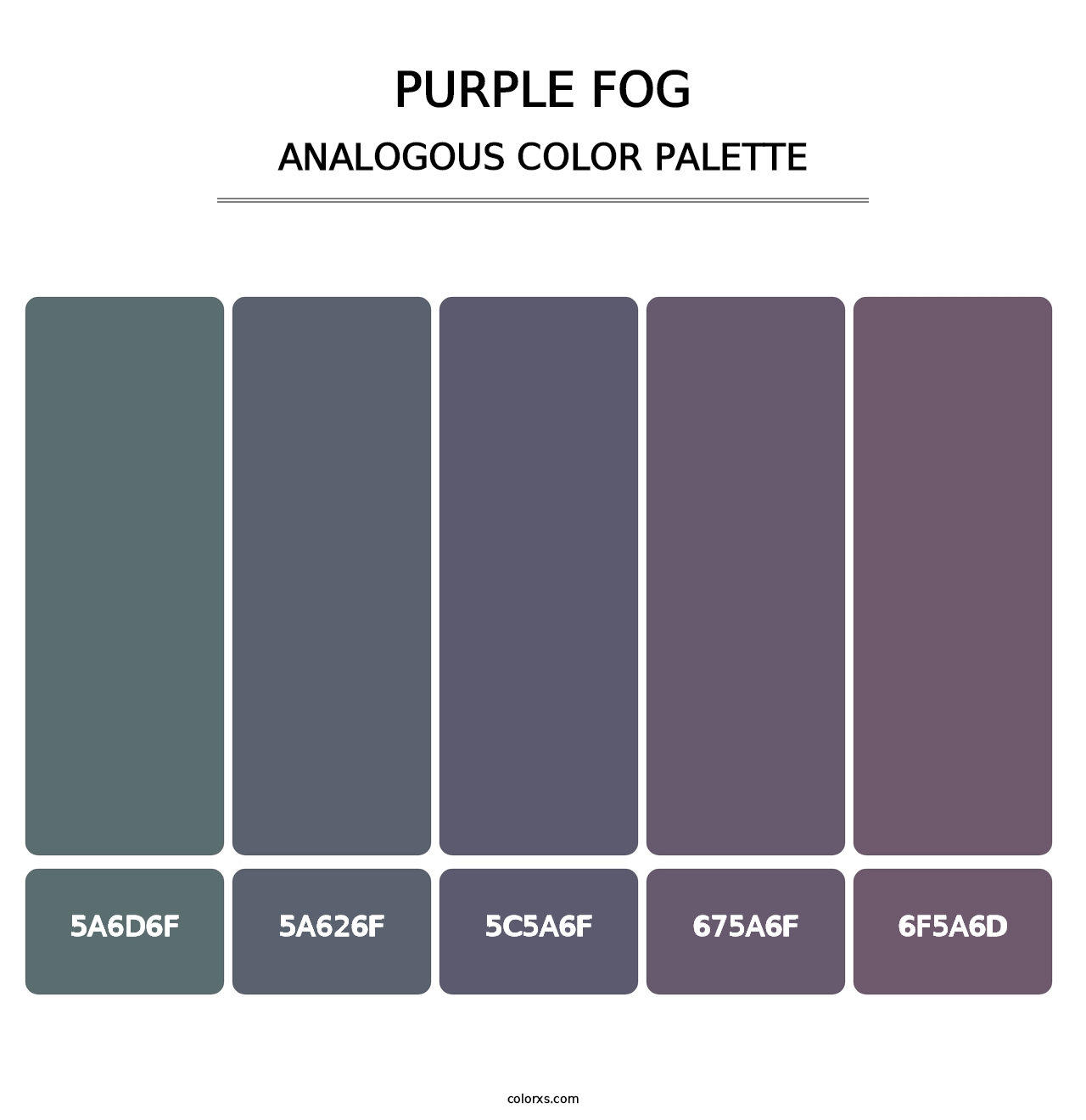 Purple Fog - Analogous Color Palette