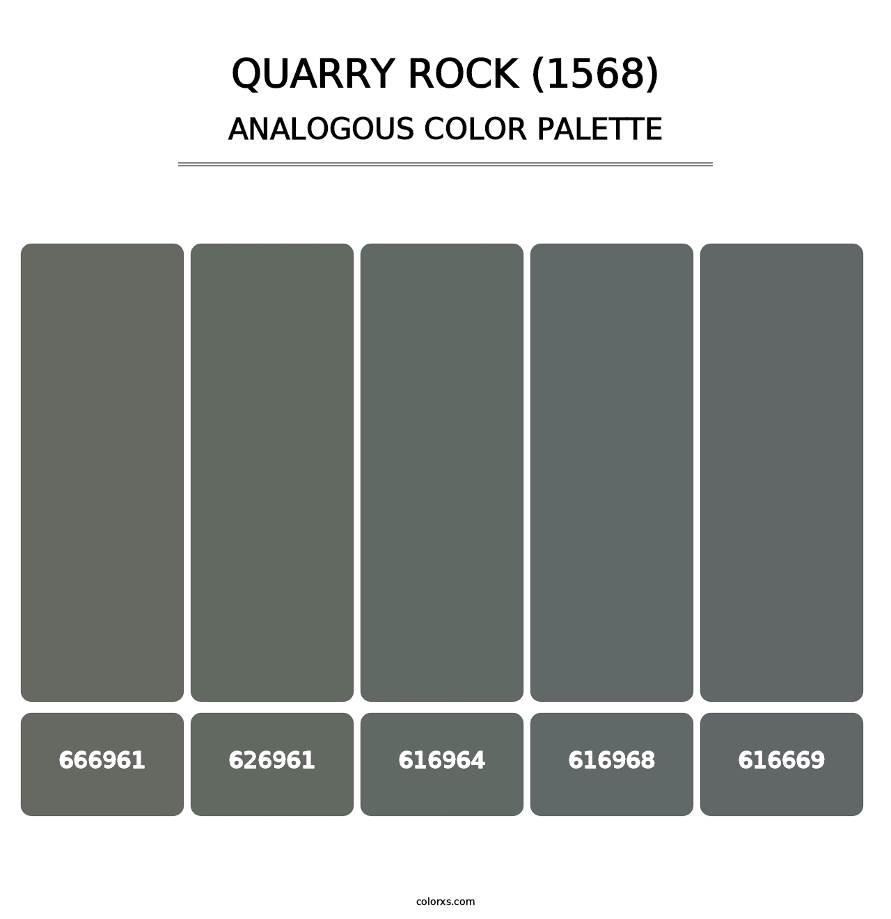 Quarry Rock (1568) - Analogous Color Palette