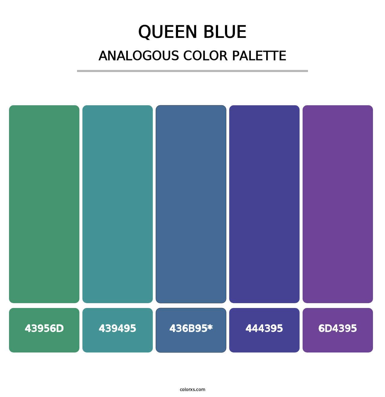 Queen Blue - Analogous Color Palette
