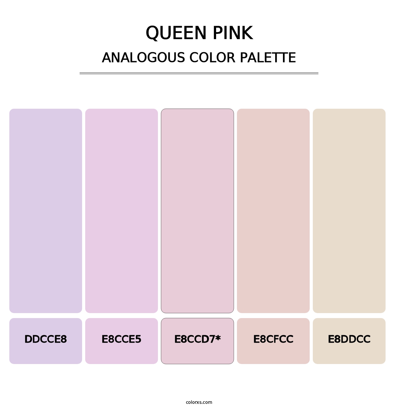 Queen Pink - Analogous Color Palette