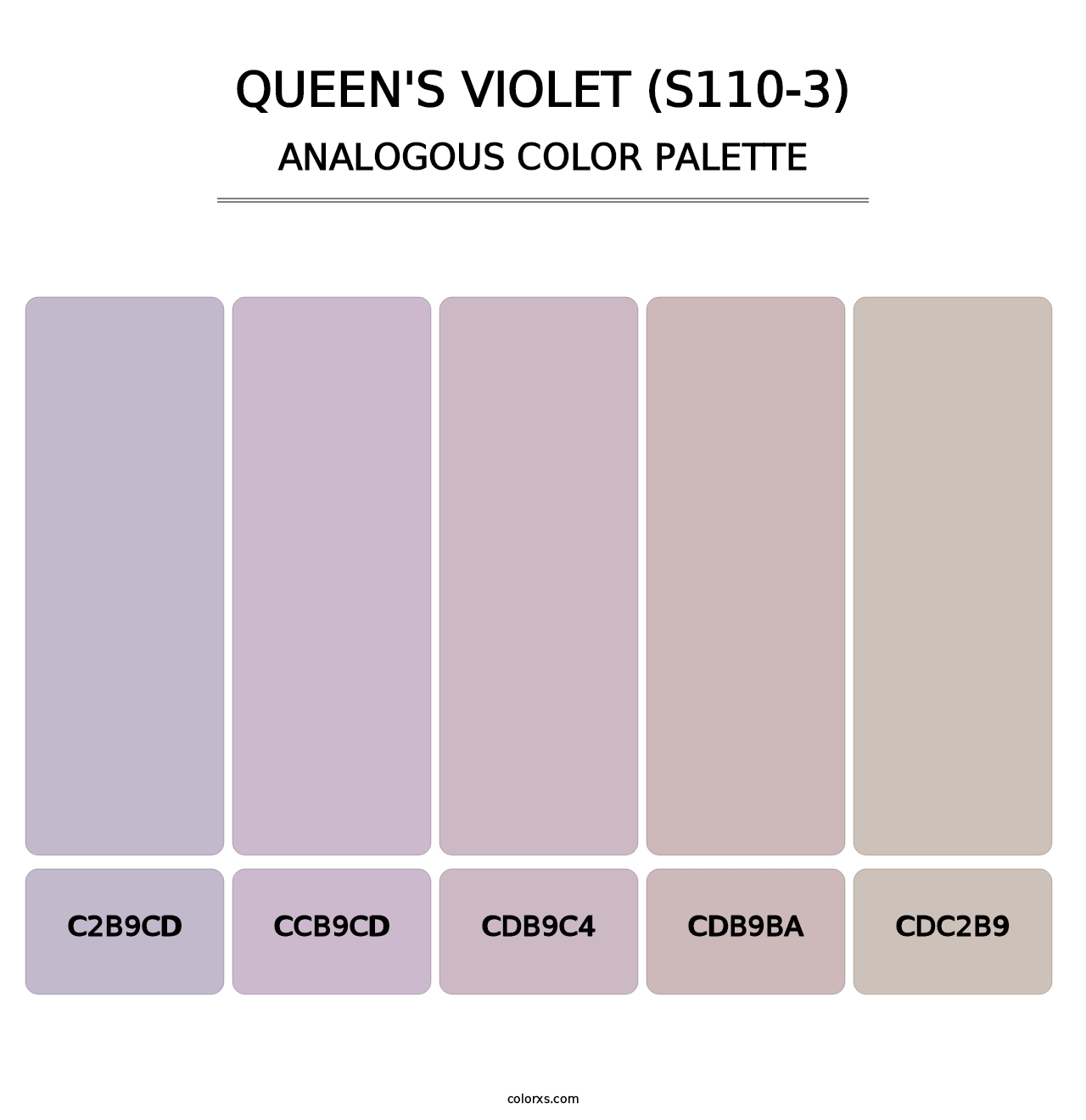 Queen'S Violet (S110-3) - Analogous Color Palette