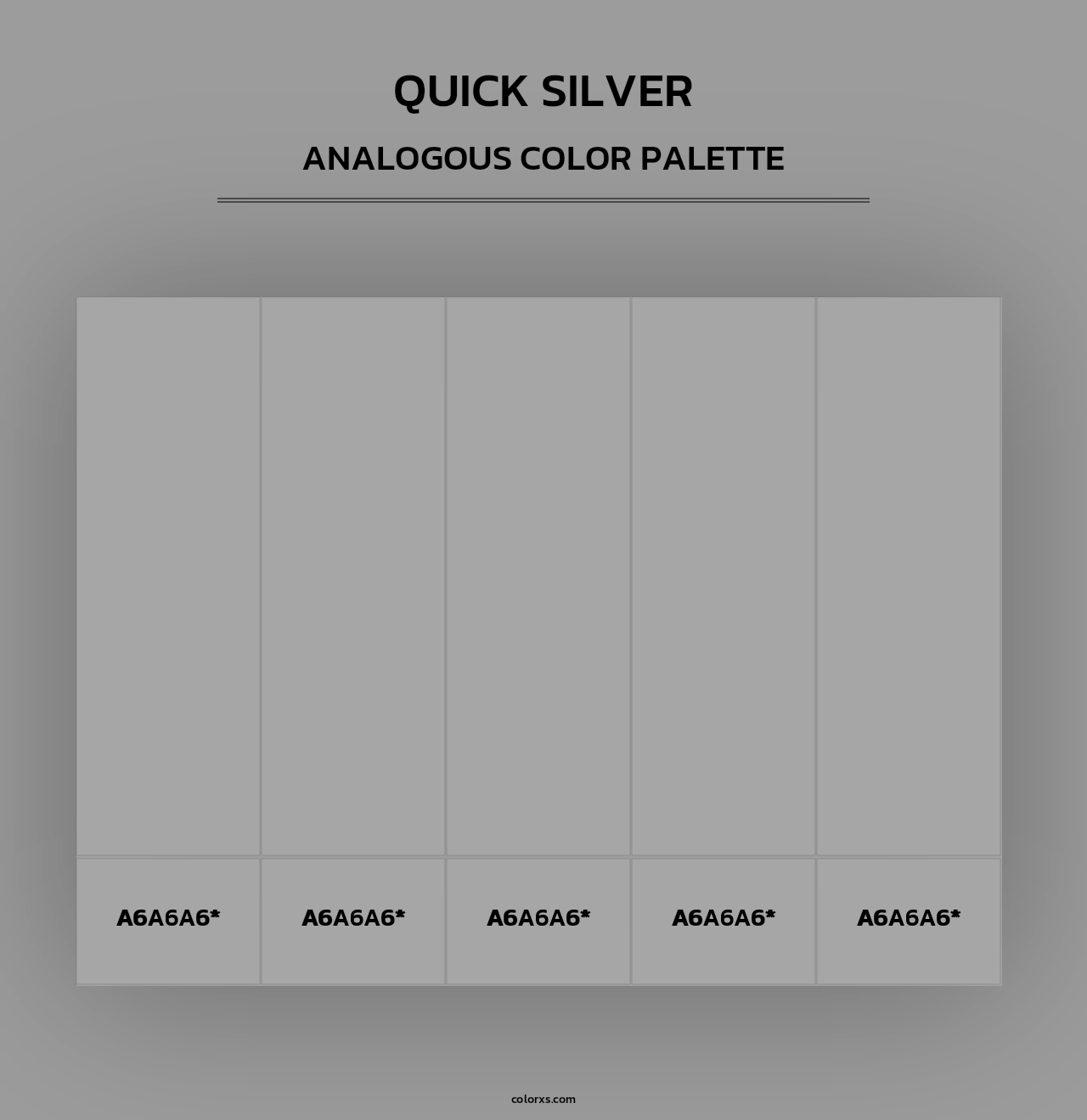 Quick Silver - Analogous Color Palette