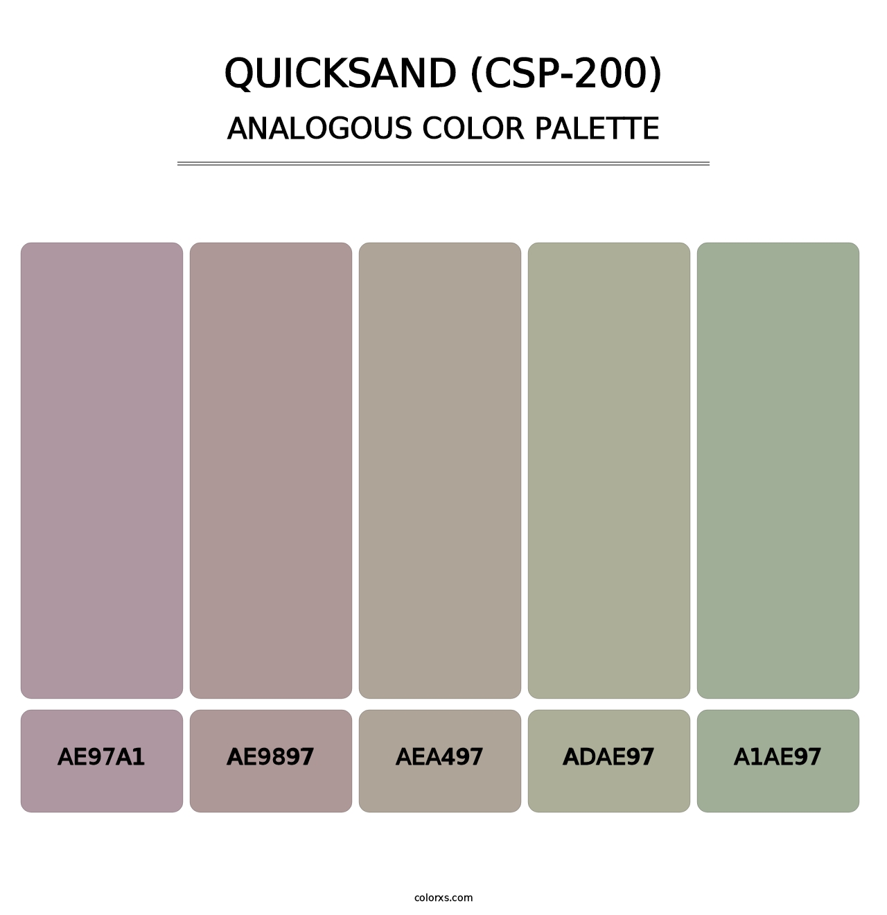 Quicksand (CSP-200) - Analogous Color Palette