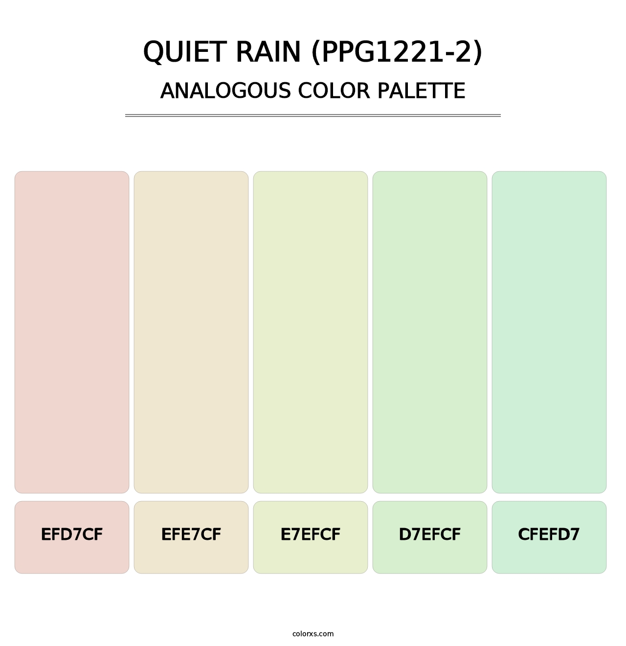 Quiet Rain (PPG1221-2) - Analogous Color Palette