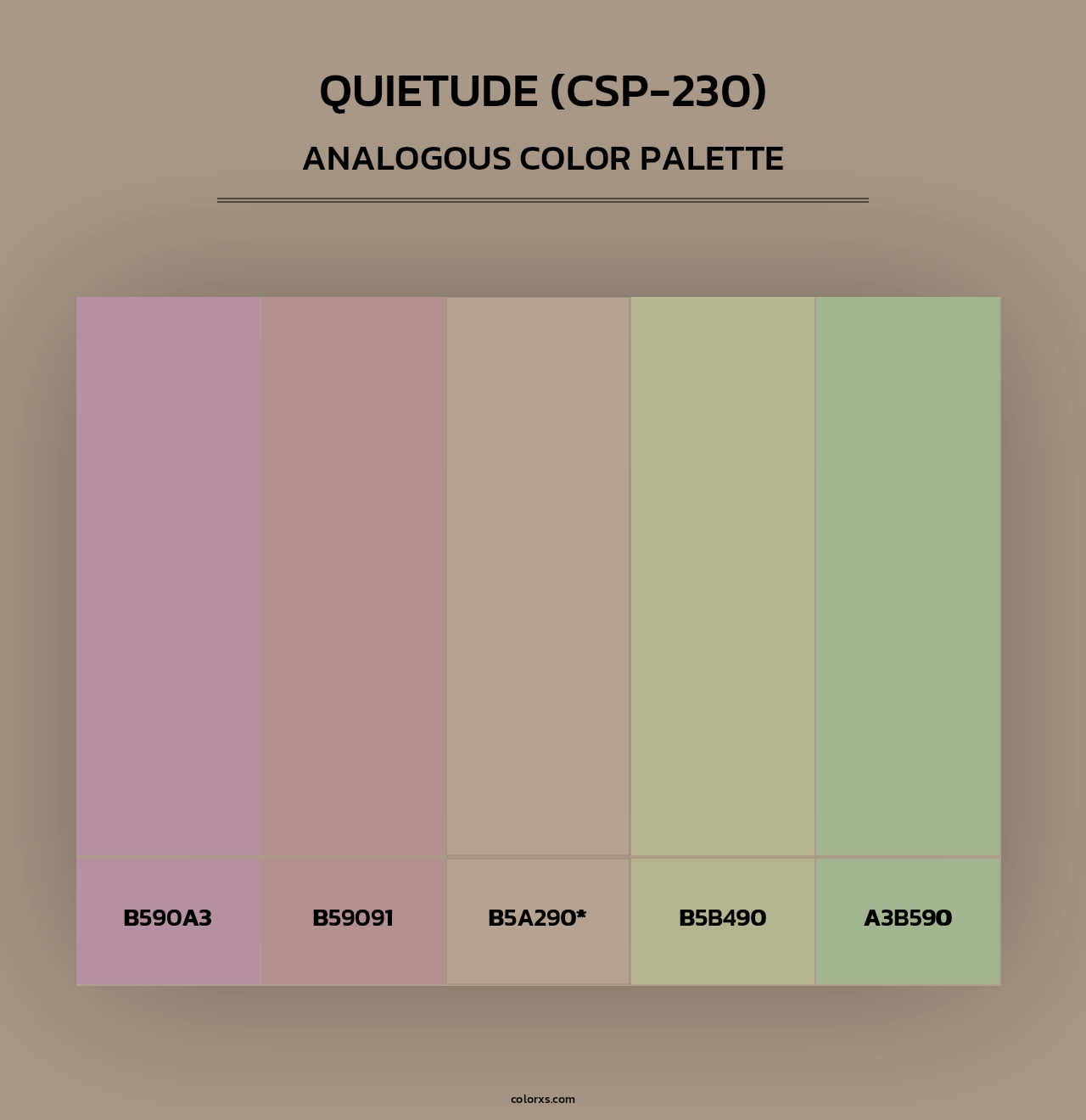 Quietude (CSP-230) - Analogous Color Palette