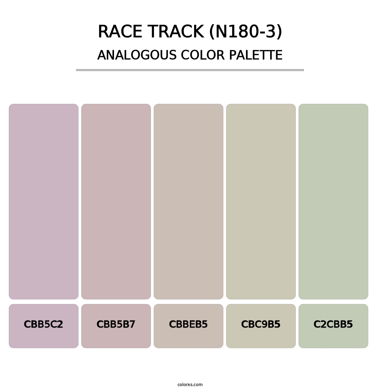Race Track (N180-3) - Analogous Color Palette
