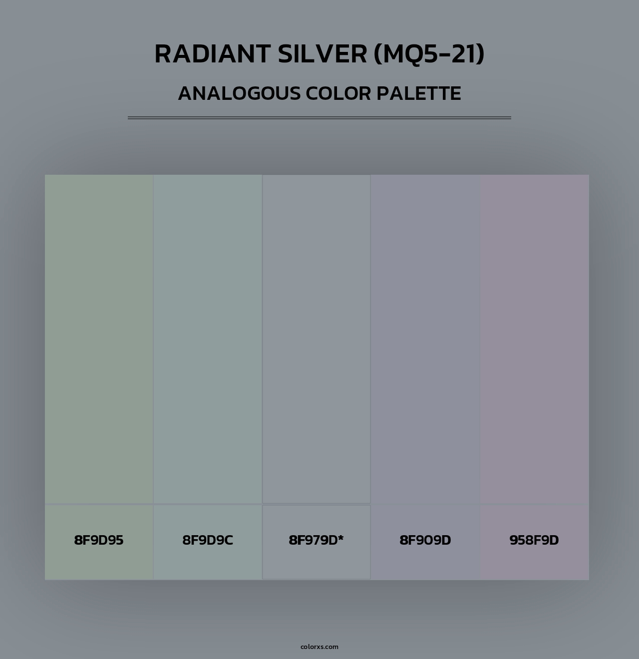 Radiant Silver (MQ5-21) - Analogous Color Palette