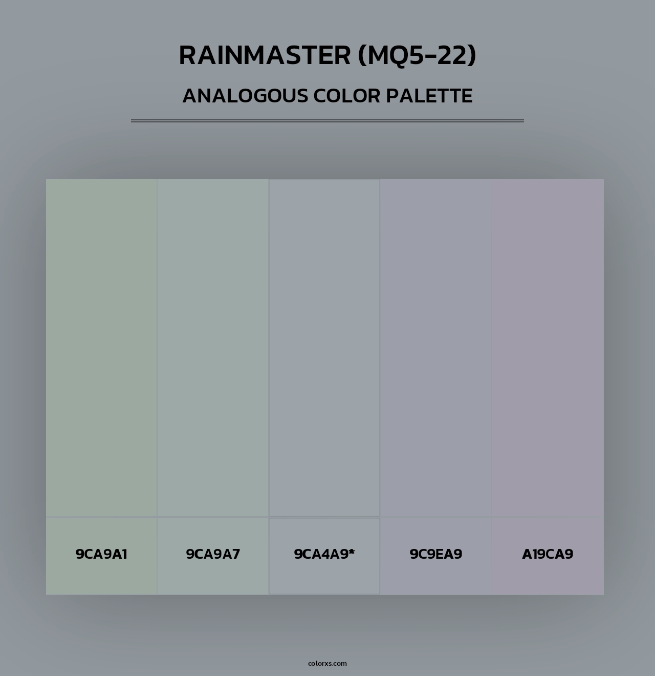 Rainmaster (MQ5-22) - Analogous Color Palette