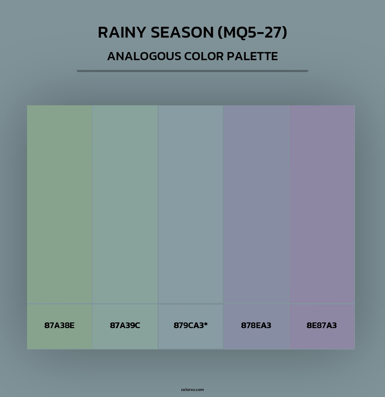 Rainy Season (MQ5-27) - Analogous Color Palette