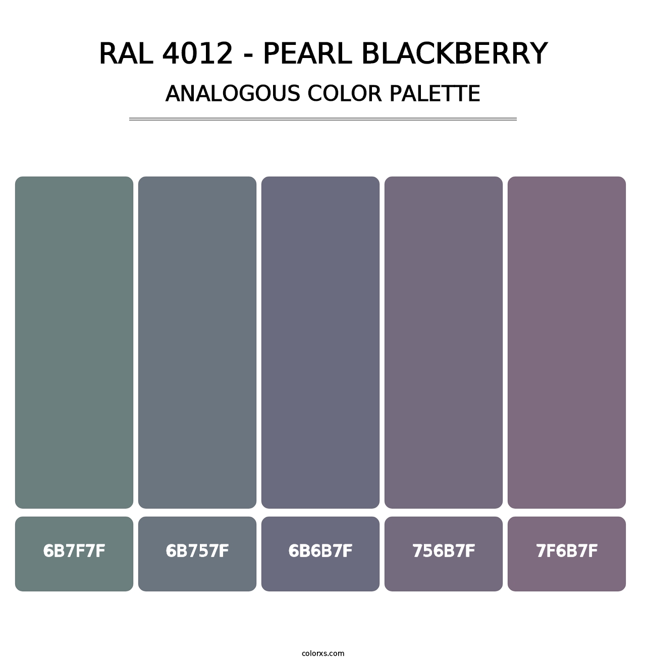 RAL 4012 - Pearl Blackberry - Analogous Color Palette