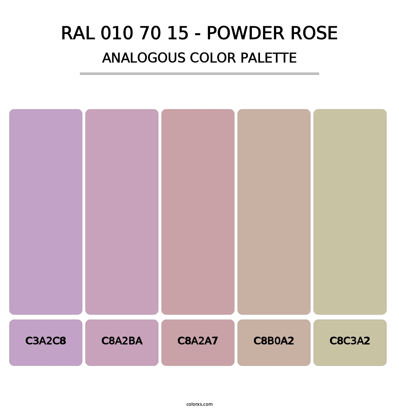 RAL 010 70 15 - Powder Rose - Analogous Color Palette