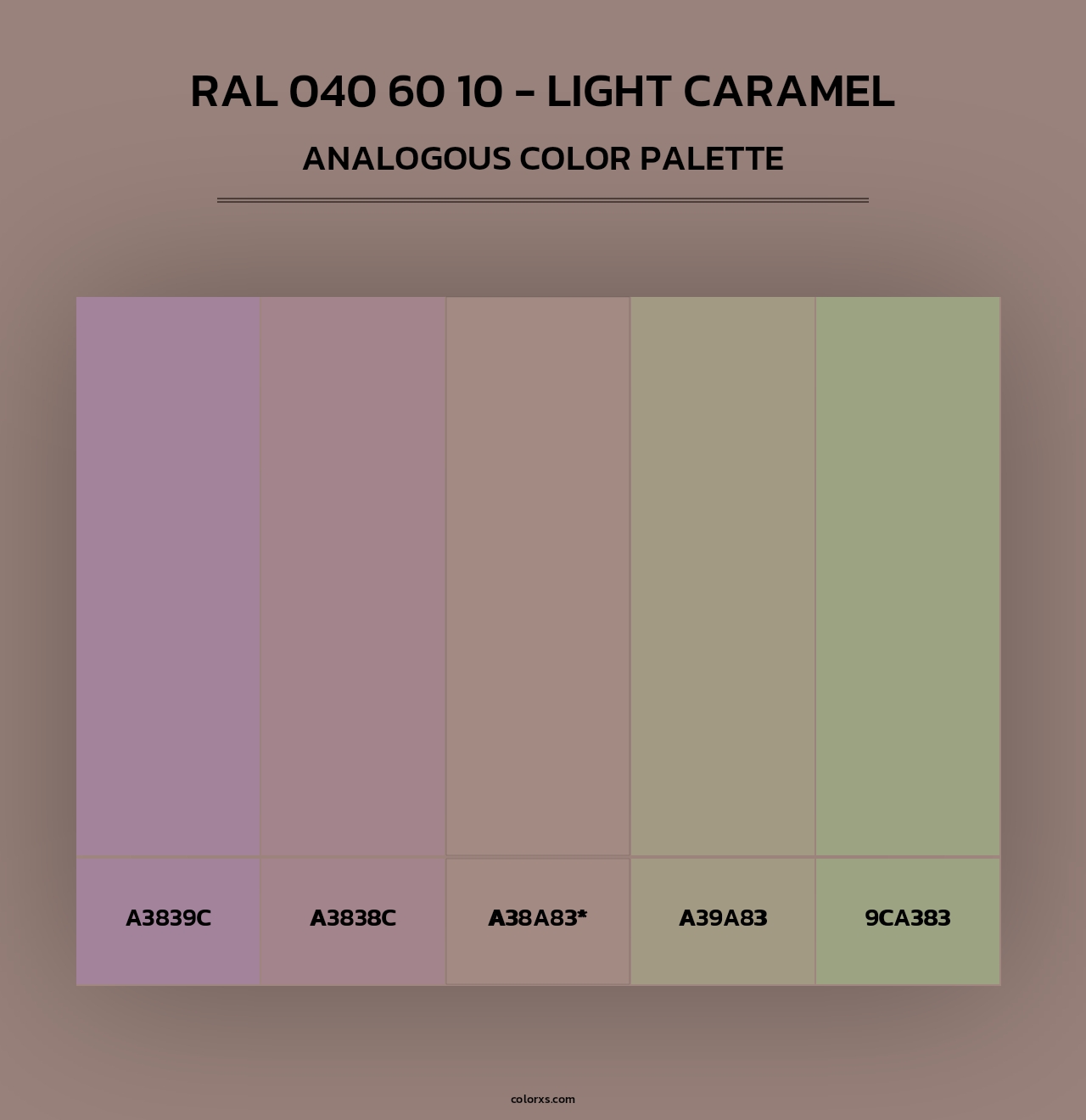 RAL 040 60 10 - Light Caramel - Analogous Color Palette