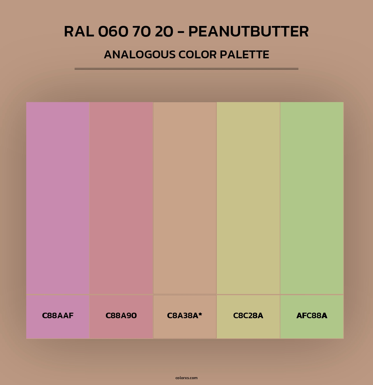 RAL 060 70 20 - Peanutbutter - Analogous Color Palette