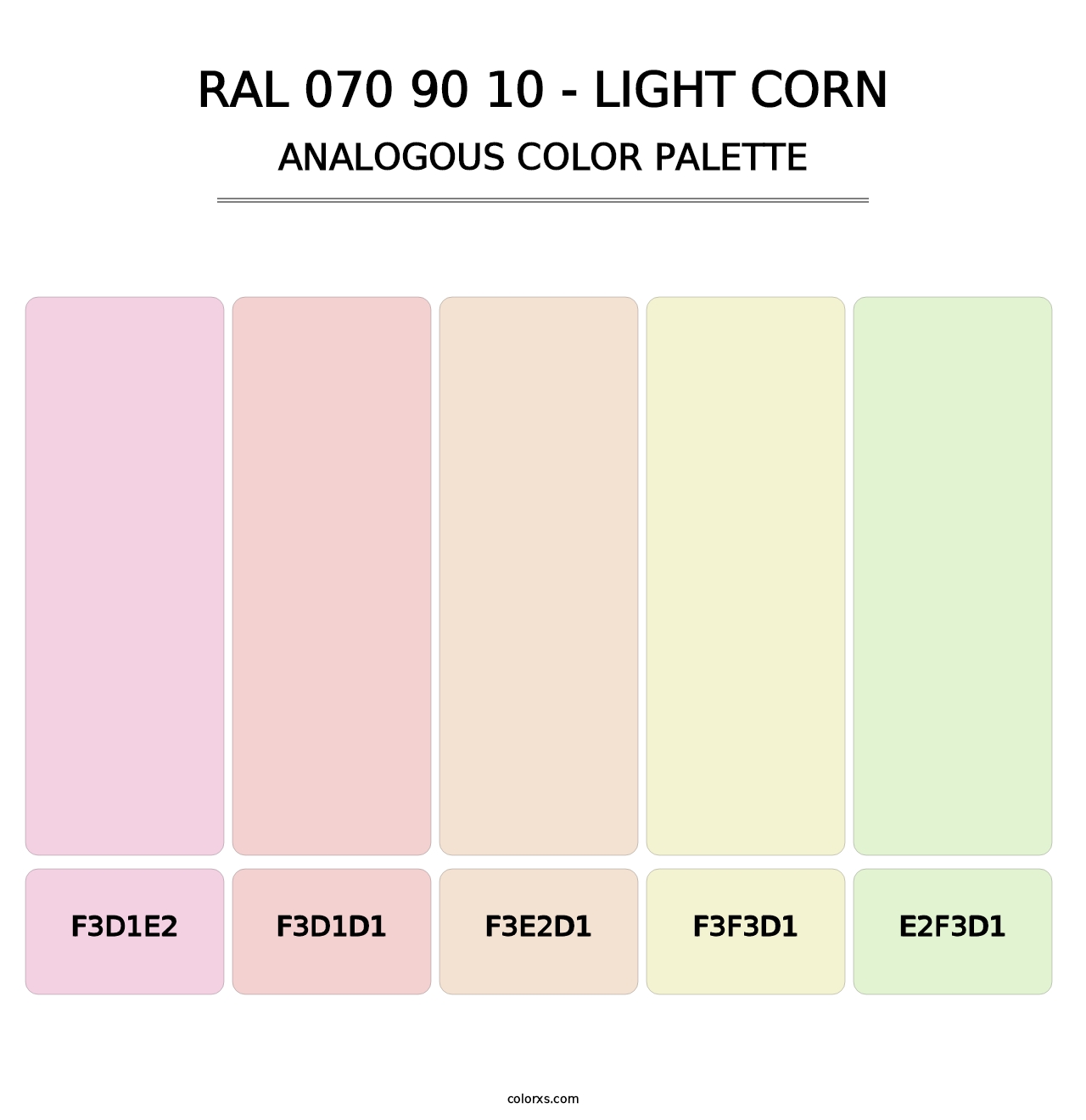 RAL 070 90 10 - Light Corn - Analogous Color Palette