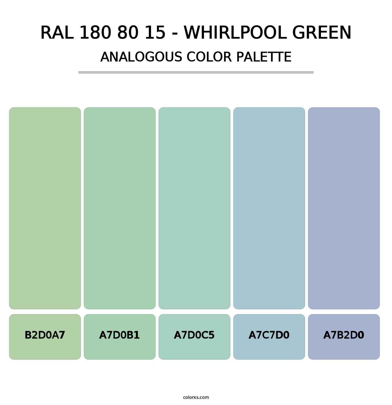 RAL 180 80 15 - Whirlpool Green - Analogous Color Palette