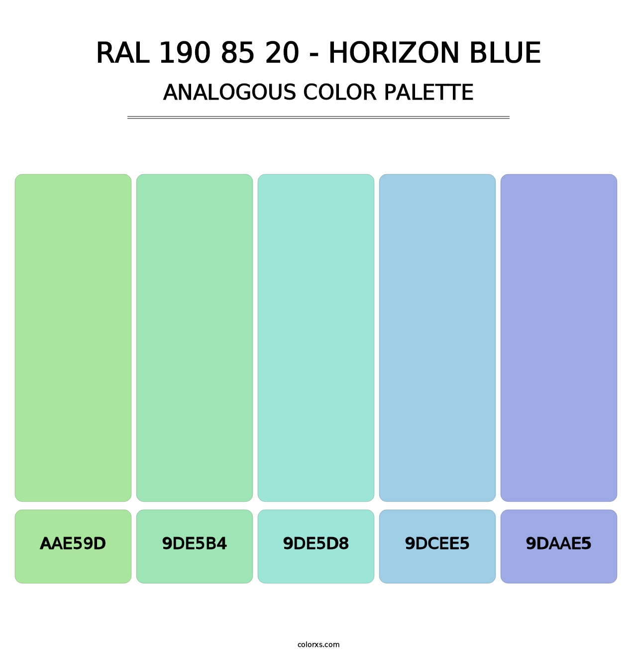 RAL 190 85 20 - Horizon Blue - Analogous Color Palette