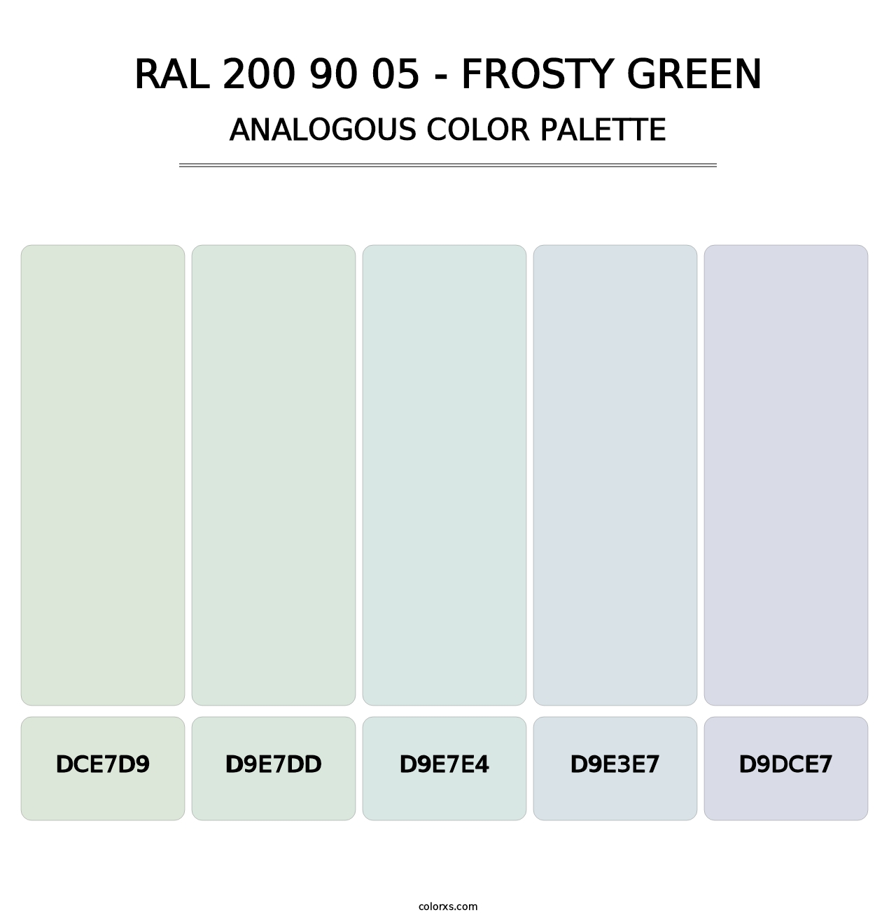 RAL 200 90 05 - Frosty Green - Analogous Color Palette
