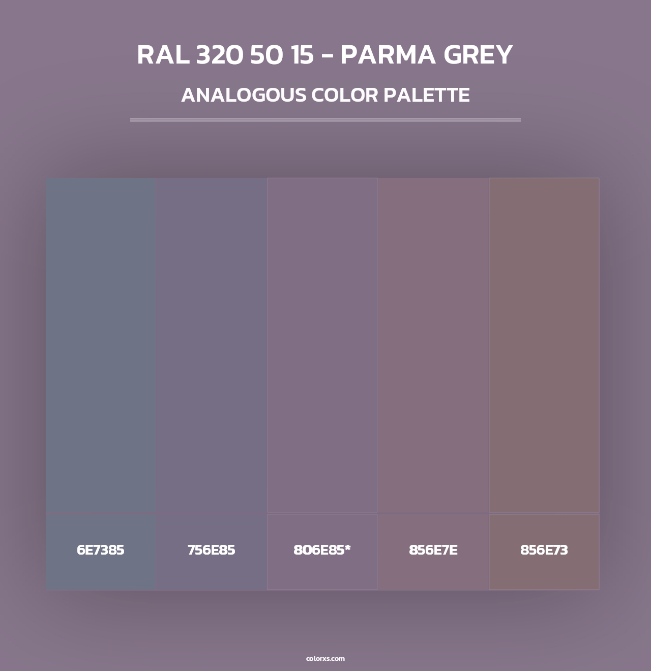 RAL 320 50 15 - Parma Grey - Analogous Color Palette