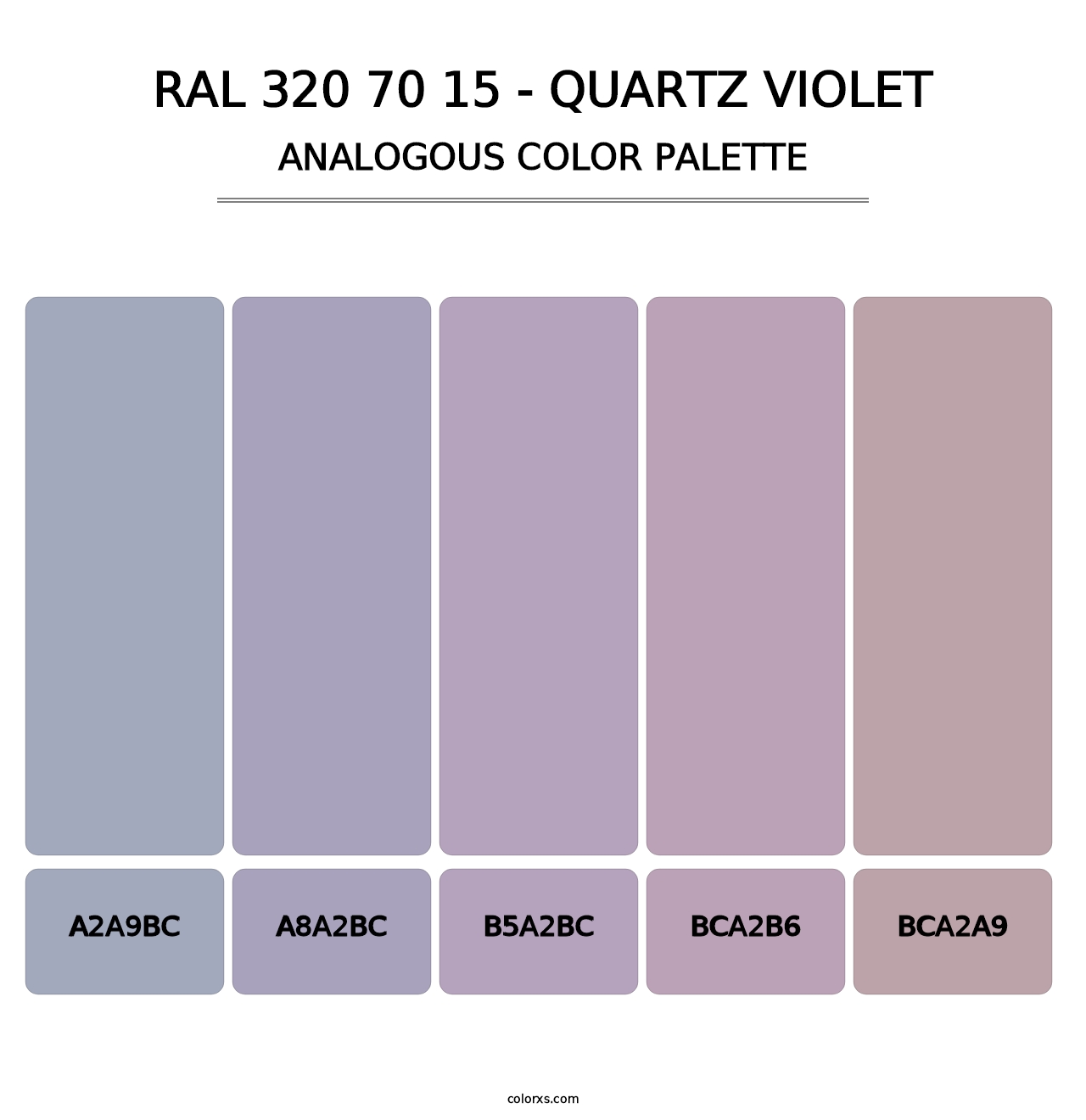 RAL 320 70 15 - Quartz Violet - Analogous Color Palette