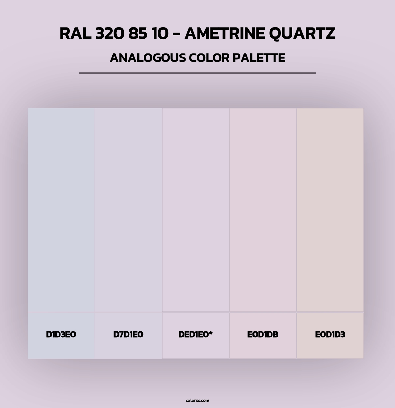 RAL 320 85 10 - Ametrine Quartz - Analogous Color Palette