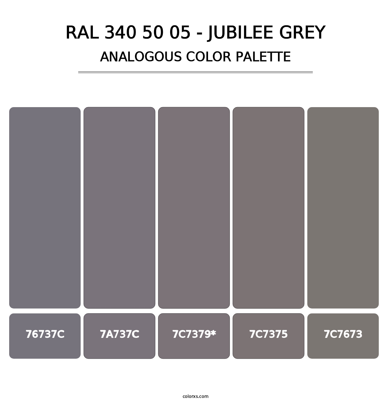 RAL 340 50 05 - Jubilee Grey - Analogous Color Palette