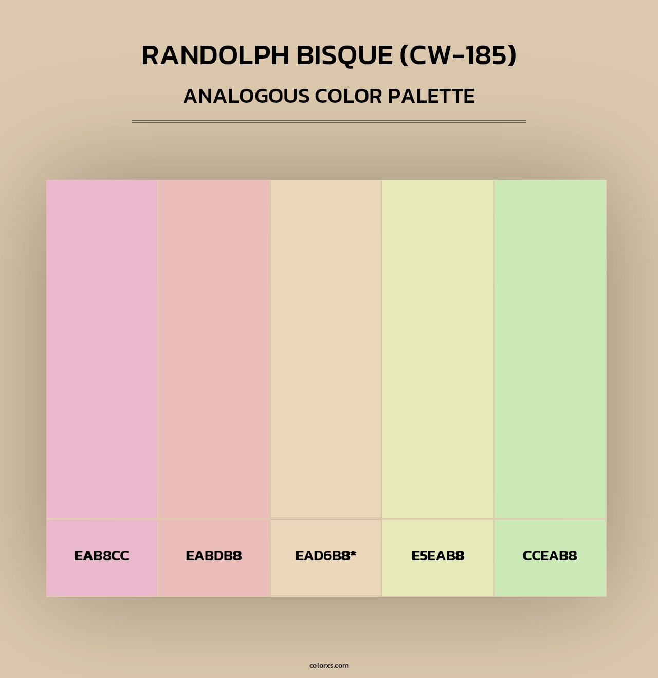 Randolph Bisque (CW-185) - Analogous Color Palette
