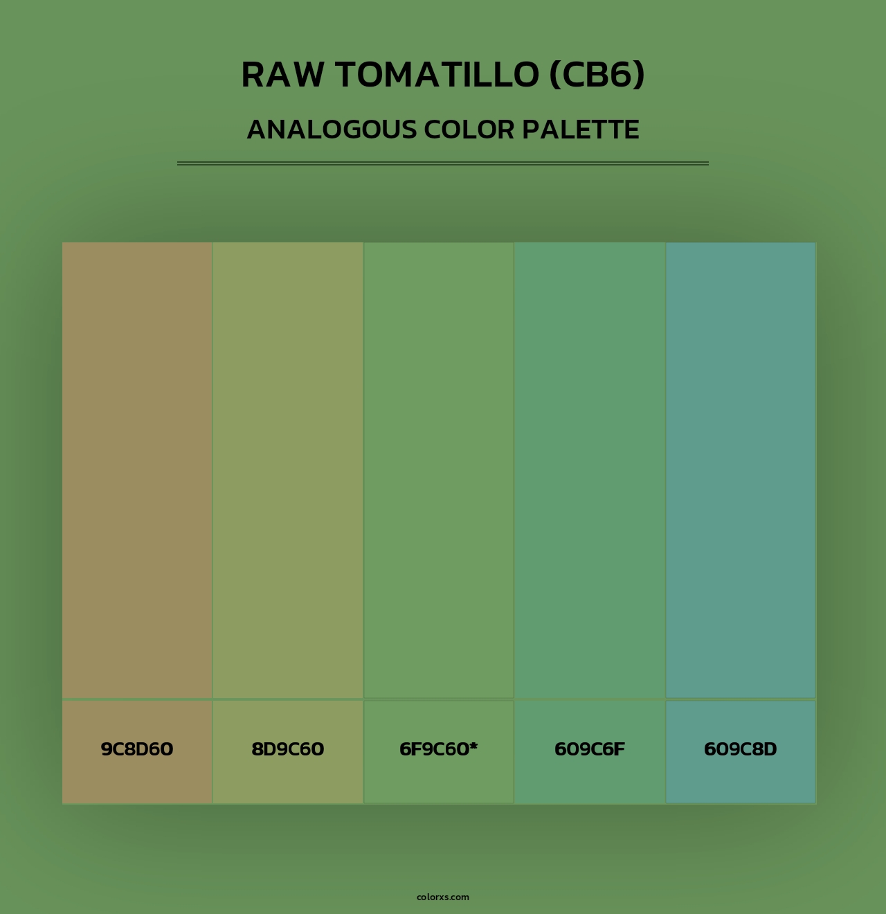 Raw Tomatillo (CB6) - Analogous Color Palette
