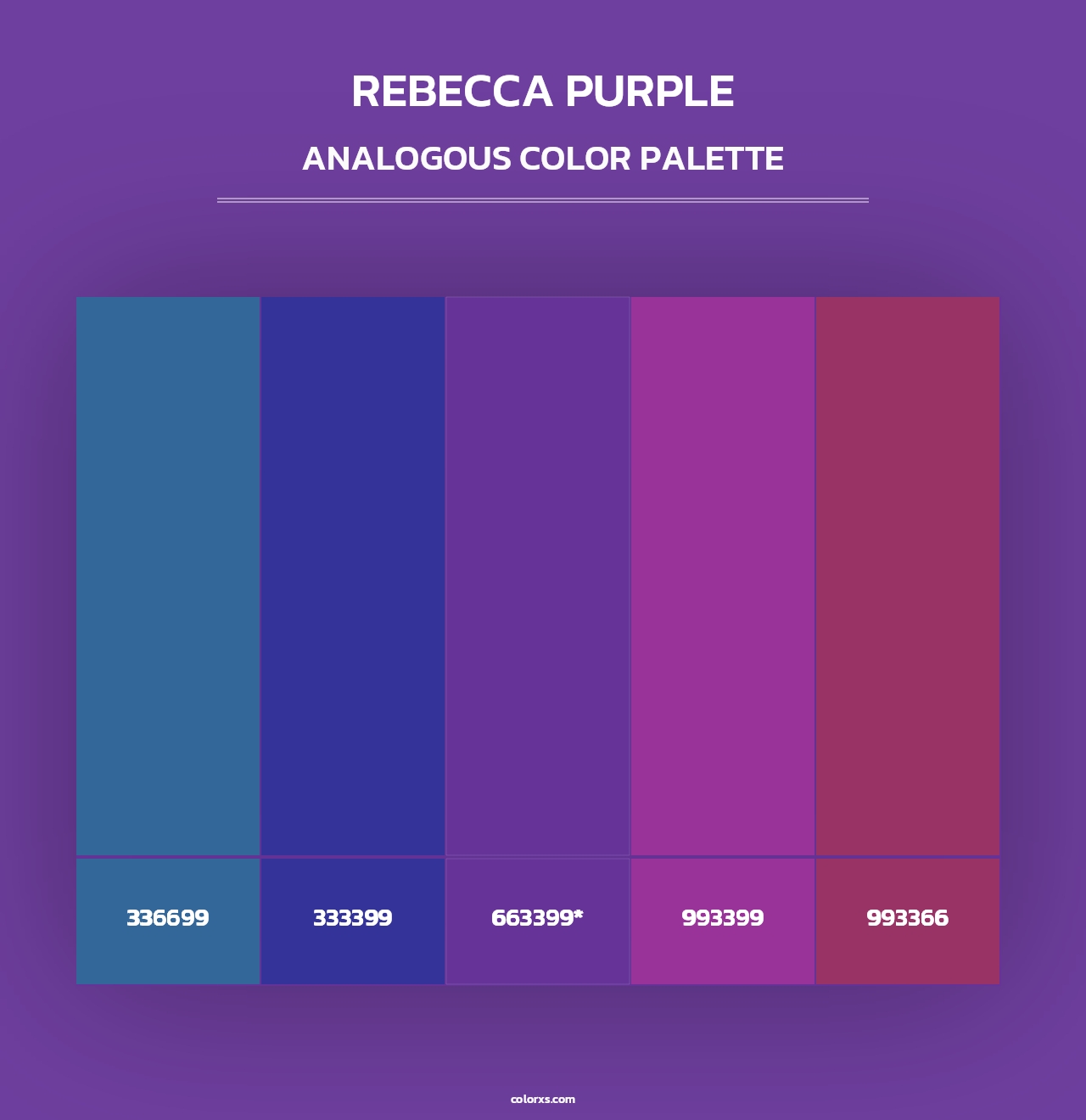 Rebecca Purple - Analogous Color Palette