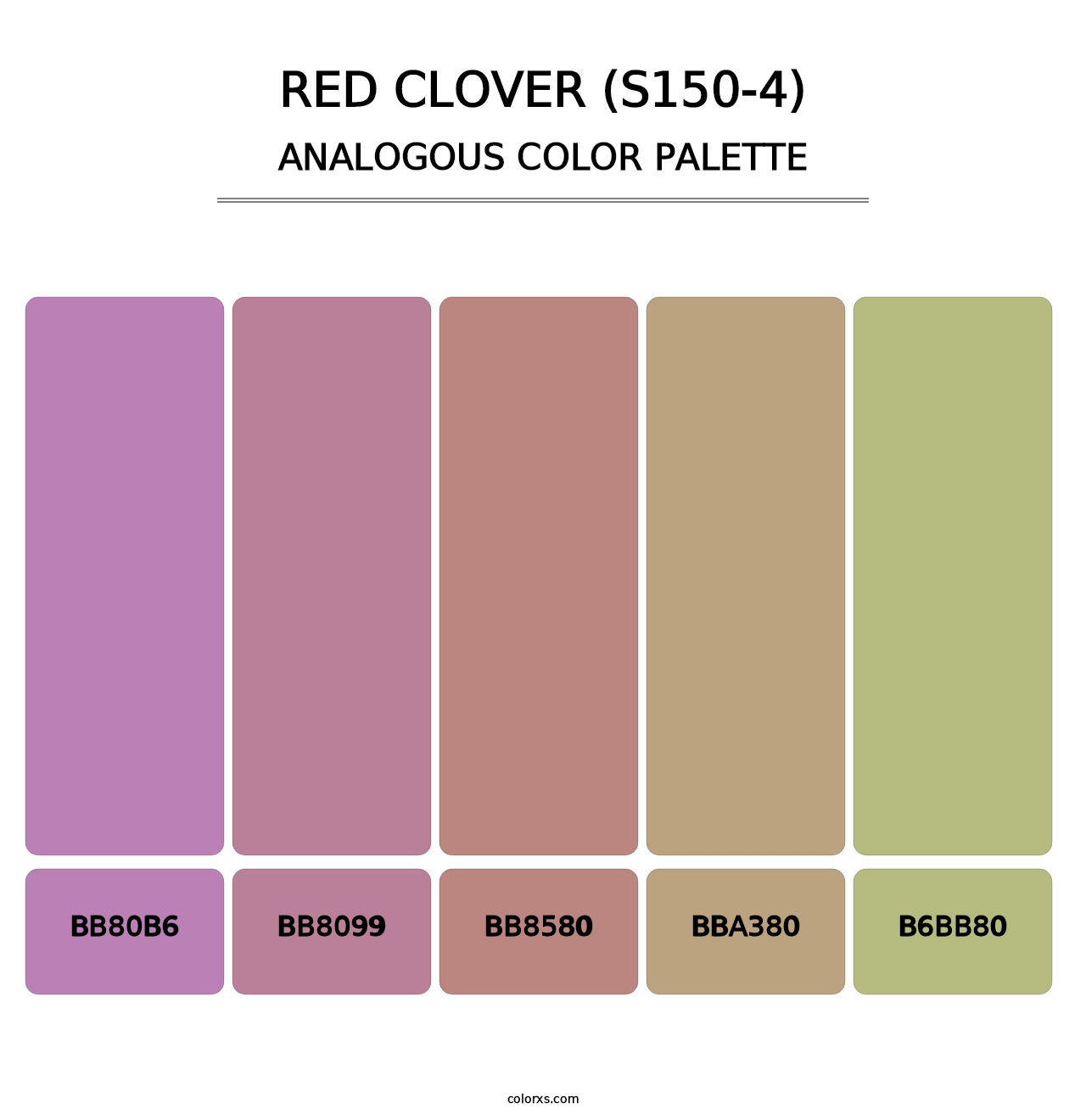 Red Clover (S150-4) - Analogous Color Palette