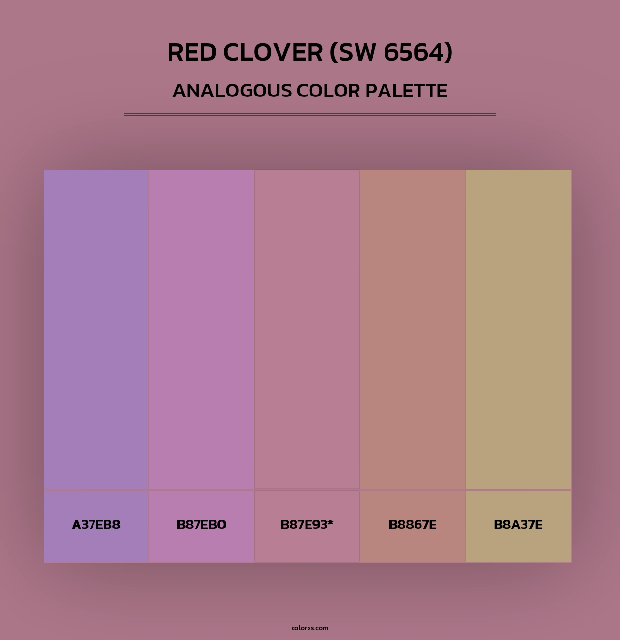 Red Clover (SW 6564) - Analogous Color Palette