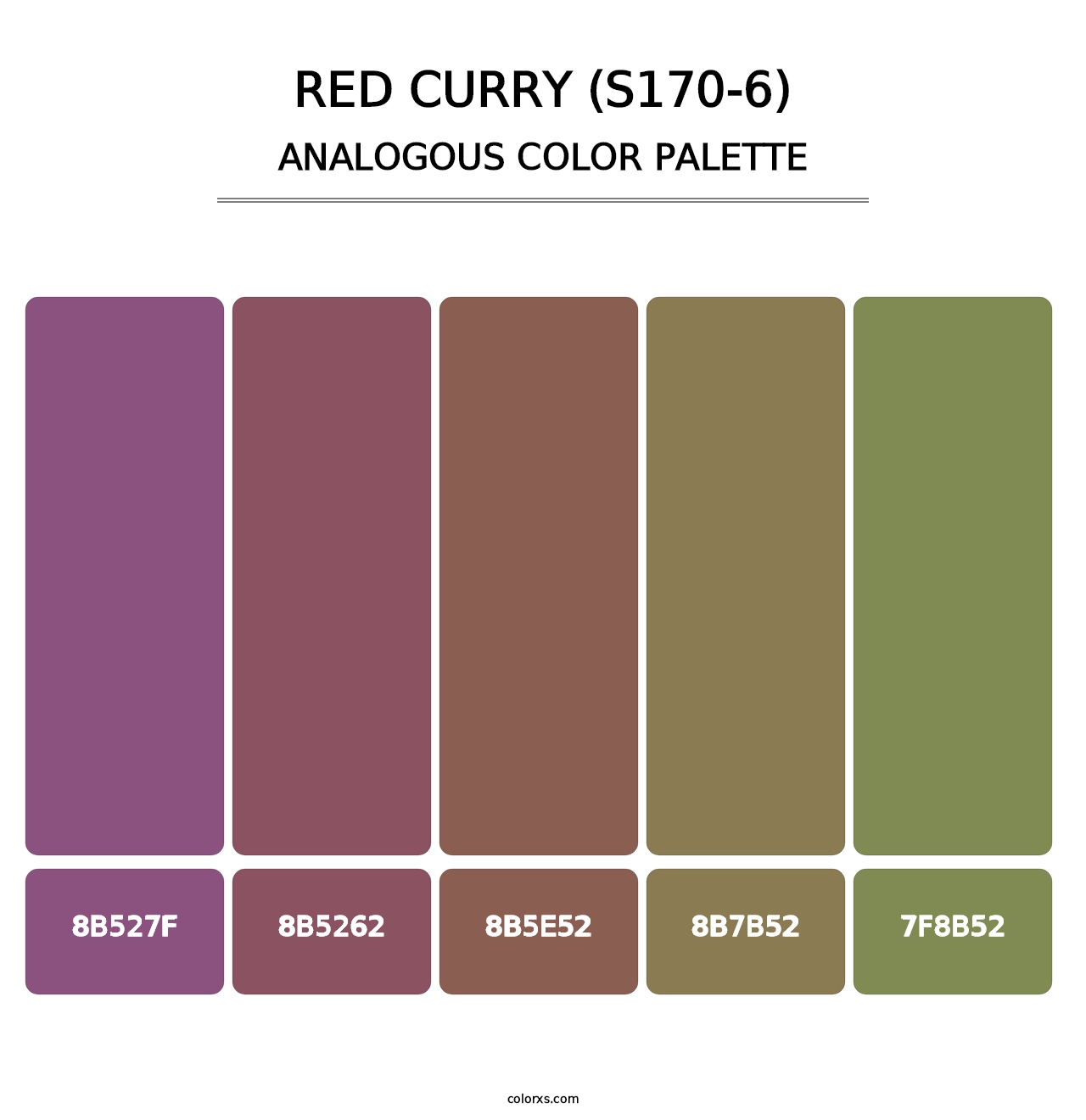 Red Curry (S170-6) - Analogous Color Palette