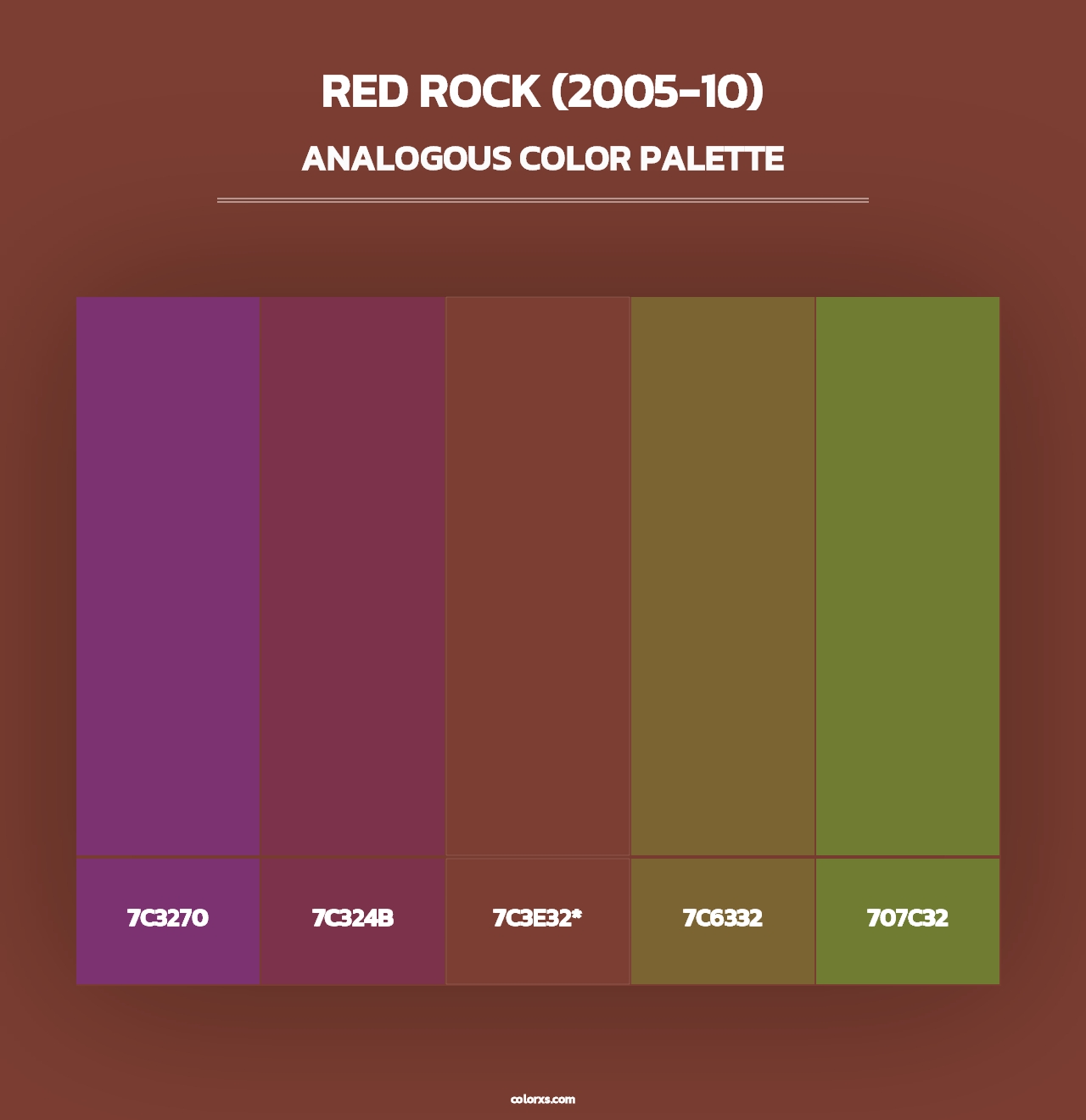 Red Rock (2005-10) - Analogous Color Palette